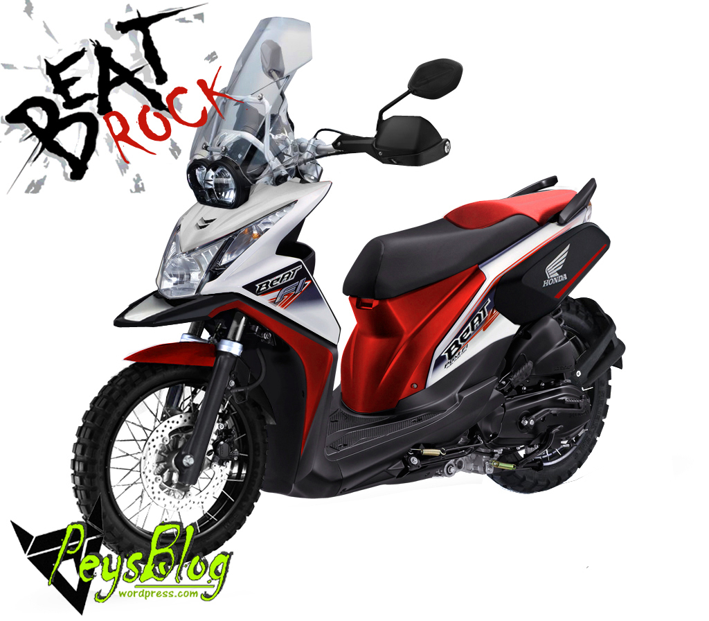 105 Modifikasi Honda Beat Fi Warna Merah Modifikasi Motor Beat