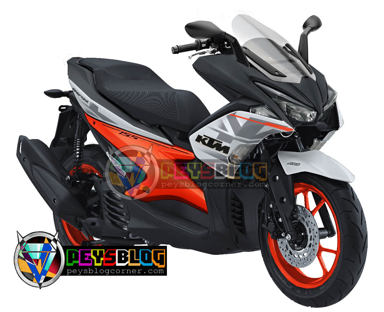 Modifikasi Yamaha Aerox 155 Sporty Ala RC200 PEYSBLOG